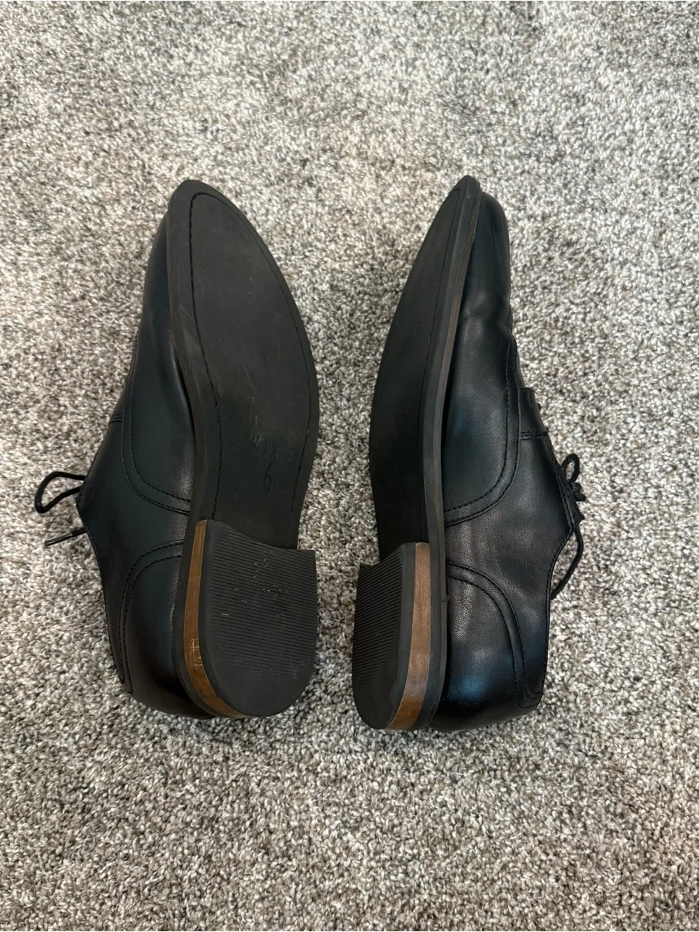 Mix No. 6 Black Leather Wingtip Derby Shoes
